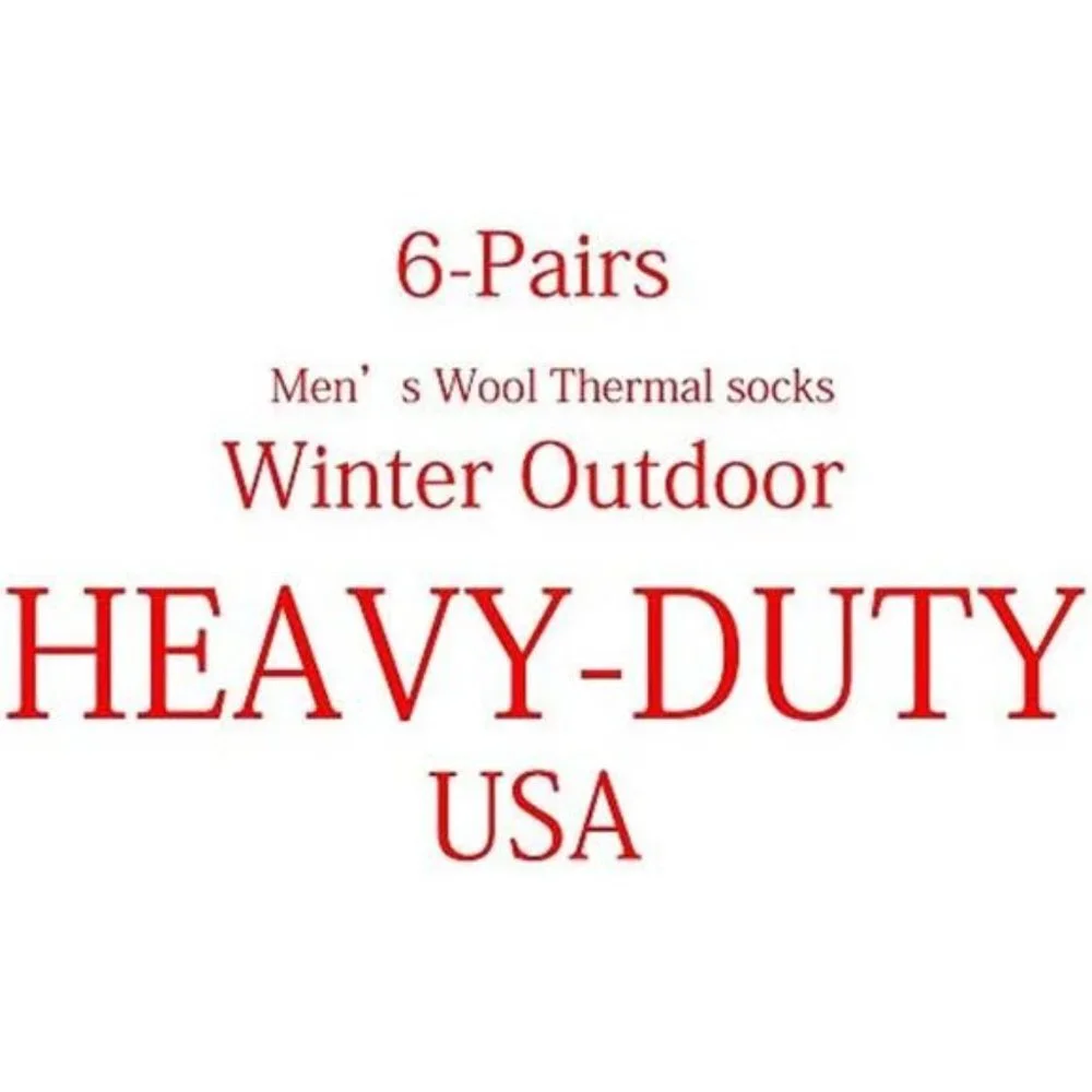 6-Pairs Thermal Men's Socks Assorted